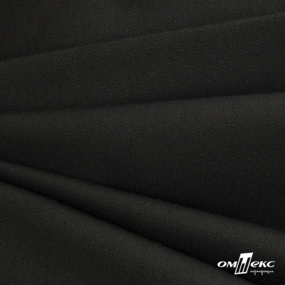 Костюмная ткань с вискозой "Диана", 260 гр/м2, шир.150см, цвет чёрный - купить в Копейске. Цена 438.50 руб.