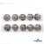 119-02 Кнопки пришивные декоративные металл 25 мм, цв.-никель - купить в Копейске. Цена: 30.23 руб.