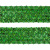 Тесьма с пайетками D4, шир. 35 мм/уп. 25+/-1 м, цвет зелёный - купить в Копейске. Цена: 1 308.30 руб.