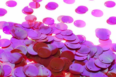Пайетки "ОмТекс" россыпью,CREAM,круг 20 мм/упак.50+/-2 гр, цв. 15-розовый - купить в Копейске. Цена: 80.12 руб.
