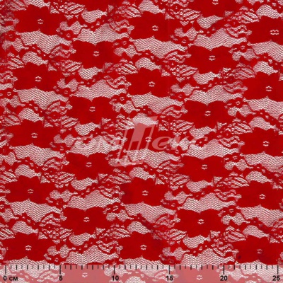 Кружевное полотно стрейч 15A61/RED, 100 гр/м2, шир.150см - купить в Копейске. Цена 1 597.08 руб.