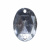 Стразы пришивные акриловые арт.#39/10 - "Кристал", 10х14 мм - купить в Копейске. Цена: 0.69 руб.