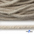 Шнур плетеный d-6 мм круглый, 70% хлопок 30% полиэстер, уп.90+/-1 м, цв.1077-лён - купить в Копейске. Цена: 588 руб.