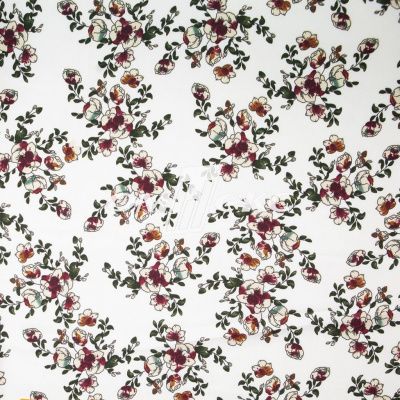 Плательная ткань "Фламенко" 23.1, 80 гр/м2, шир.150 см, принт растительный - купить в Копейске. Цена 264.56 руб.