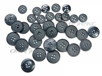 51926/15 мм (4 пр) черные пуговицы (брючные) - купить в Копейске. Цена: 1.50 руб.