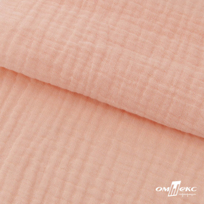 Ткань Муслин, 100% хлопок, 125 гр/м2, шир. 140 см #201 цв.(18)-розовый персик - купить в Копейске. Цена 464.97 руб.
