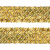 Тесьма с пайетками D16, шир. 35 мм/уп. 25+/-1 м, цвет золото - купить в Копейске. Цена: 1 281.60 руб.