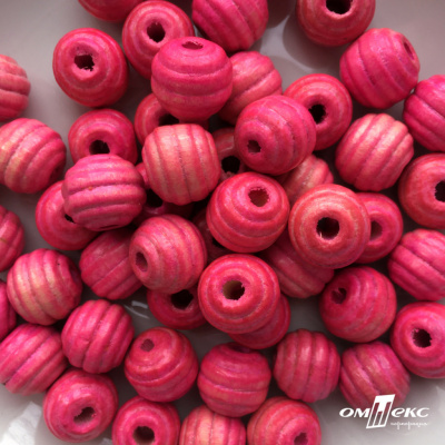 0309-Бусины деревянные "ОмТекс", 16 мм, упак.50+/-3шт, цв.023-розовый - купить в Копейске. Цена: 62.22 руб.