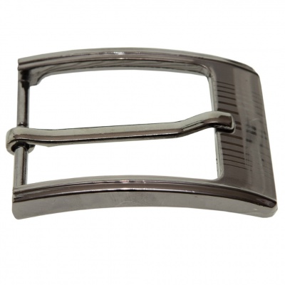 Пряжка металлическая для мужского ремня SC035#7 (шир.ремня 40 мм), цв.-тем.никель - купить в Копейске. Цена: 43.93 руб.