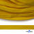 Шнур плетеный (плоский) d-12 мм, (уп.90+/-1м), 100% полиэстер, цв.269 - жёлтый - купить в Копейске. Цена: 8.62 руб.