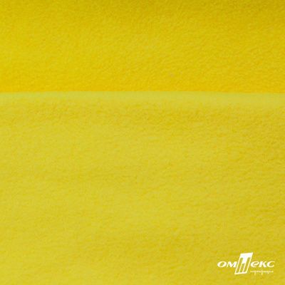 Флис DTY 14-0760, 240 г/м2, шир. 150 см, цвет яркий желтый - купить в Копейске. Цена 640.46 руб.