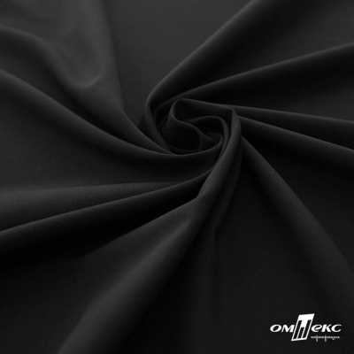 Плательная ткань "Невада", 120 гр/м2, шир.150 см, цвет чёрный - купить в Копейске. Цена 254.22 руб.