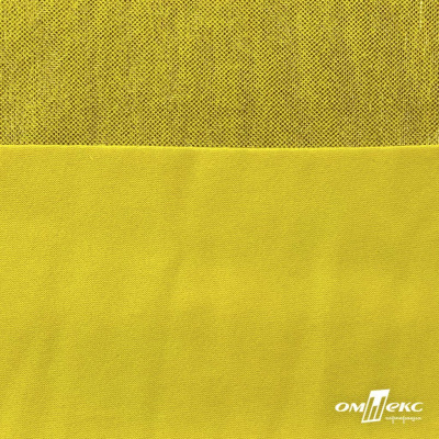 Трикотажное полотно голограмма, шир.140 см, #602 -жёлтый/жёлтый - купить в Копейске. Цена 385.88 руб.