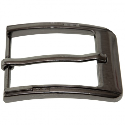 Пряжка металлическая для мужского ремня SC035#6 (шир.ремня 40 мм), цв.-тем.никель - купить в Копейске. Цена: 43.93 руб.