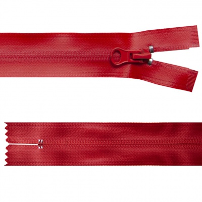 Молния водонепроницаемая PVC Т-7, 20 см, неразъемная, цвет (820)-красный - купить в Копейске. Цена: 21.56 руб.