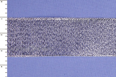 Лента парча MR-25, 25мм (33 м)  серебро - купить в Копейске. Цена: 403.62 руб.