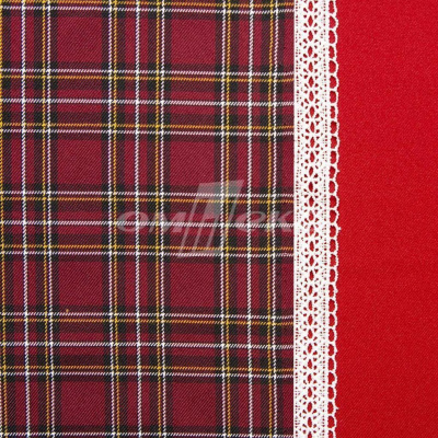 Ткань костюмная клетка 24379 2012, 230 гр/м2, шир.150см, цвет бордовый/бел/жел - купить в Копейске. Цена 528.72 руб.
