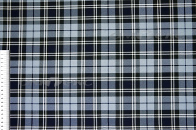 Ткань костюмная клетка Т7274 2004, 220 гр/м2, шир.150см, цвет т.синий/гол/бел - купить в Копейске. Цена 