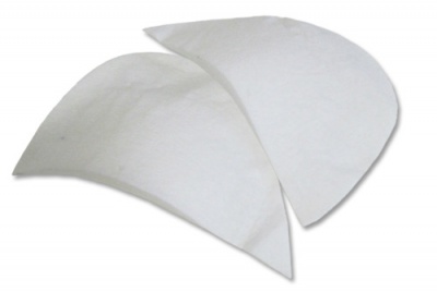 Плечевые накладки И-8 НЦ, составные, цвет белый - купить в Копейске. Цена: 47.27 руб.