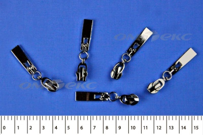 Слайдер декоративный, металлический №1/спираль Т7/никель - купить в Копейске. Цена: 6.29 руб.