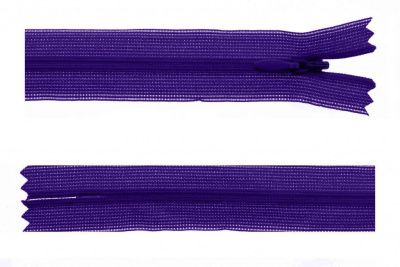 Молния потайная Т3 866, 50 см, капрон, цвет фиолетовый - купить в Копейске. Цена: 8.62 руб.
