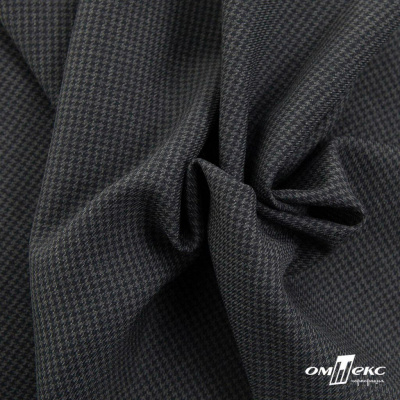 Ткань костюмная Пье-де-пуль 24013, 210 гр/м2, шир.150см, цвет т.серый - купить в Копейске. Цена 334.18 руб.