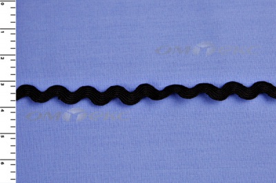 Тесьма плетеная "Вьюнчик"/черный - купить в Копейске. Цена: 48.11 руб.