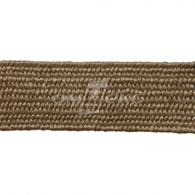 Тесьма отделочная полипропиленовая плетеная эластичная #2, шир. 40мм, цв.- соломенный - купить в Копейске. Цена: 50.99 руб.