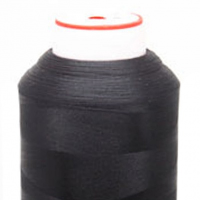 Нитки текстурированные некручёные, намот. 5 000 м, цвет чёрный - купить в Копейске. Цена: 70.43 руб.