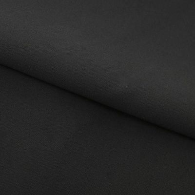 Костюмная ткань "Элис", 220 гр/м2, шир.150 см, цвет чёрный - купить в Копейске. Цена 317.43 руб.