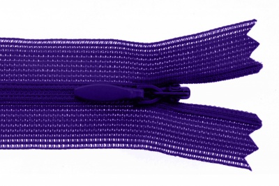 Молния потайная Т3 866, 20 см, капрон, цвет фиолетовый - купить в Копейске. Цена: 5.27 руб.