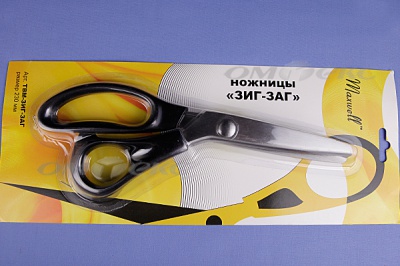 Ножницы ЗИГ-ЗАГ "MAXWELL" 230 мм - купить в Копейске. Цена: 1 041.25 руб.