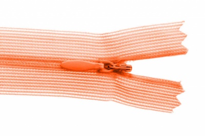Молния потайная Т3 849, 50 см, капрон, цвет оранжевый - купить в Копейске. Цена: 8.87 руб.