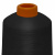 Нитки текстурированные кручёные, намот. 15 000 м, цвет чёрный - купить в Копейске. Цена: 237.24 руб.