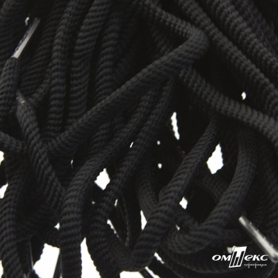 Шнурки #106-09, круглые 130 см, цв.чёрный - купить в Копейске. Цена: 21.92 руб.