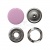 Кнопка рубашечная (закрытая) 9,5мм - эмаль, цв.003 - розовый - купить в Копейске. Цена: 5.74 руб.
