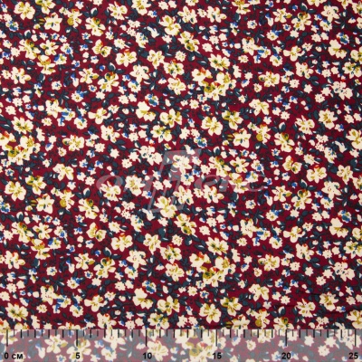 Плательная ткань "Софи" 5.1, 75 гр/м2, шир.150 см, принт растительный - купить в Копейске. Цена 243.96 руб.