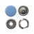 Кнопка рубашечная (закрытая) 9,5мм - эмаль, цв.182 - св.голубой - купить в Копейске. Цена: 5.74 руб.