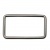 Рамка металлическая прямоугольная, 40 х 15 мм- тём.никель - купить в Копейске. Цена: 4.60 руб.