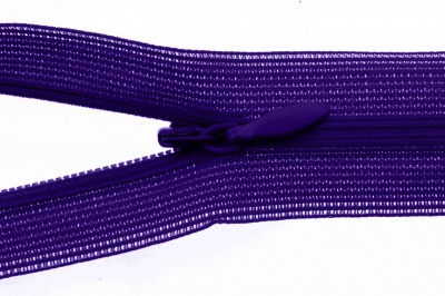 Молния потайная Т3 866, 20 см, капрон, цвет фиолетовый - купить в Копейске. Цена: 5.27 руб.