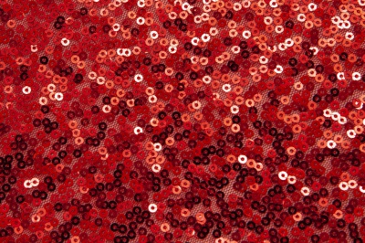 Сетка с пайетками №18, 188 гр/м2, шир.130см, цвет красный - купить в Копейске. Цена 371 руб.