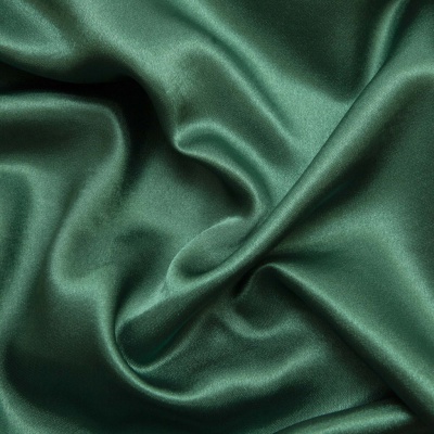 Поли креп-сатин 19-5420, 125 (+/-5) гр/м2, шир.150см, цвет зелёный - купить в Копейске. Цена 155.57 руб.