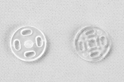 Кнопки пришивные пластиковые 11,5 мм, блистер 24шт, цв.-прозрачные - купить в Копейске. Цена: 59.44 руб.