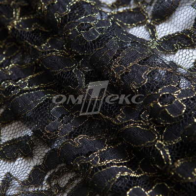 Кружевное полотно XD LACE 1-4, 80 гр/м2, шир.150см, цвет чёрный - купить в Копейске. Цена 245.94 руб.
