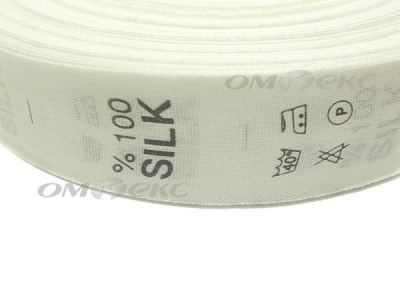 Состав и уход за тк.100% Silk (1000 шт) - купить в Копейске. Цена: 525.77 руб.
