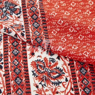 Плательная ткань "Фламенко" 24.1, 80 гр/м2, шир.150 см, принт этнический - купить в Копейске. Цена 241.49 руб.