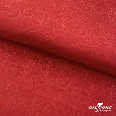 Ткань жаккард королевский, 100% полиэстр 180 г/м 2, шир.150 см, цв-красный - купить в Копейске. Цена 293.39 руб.